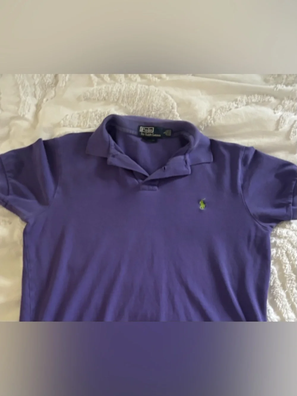 Ralph Lauren Purple Polo with Green Pony Embroidery - Picture 14 of 16